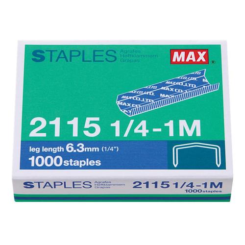 [EZO.7500405] MAX Staples No.2115-1/4
