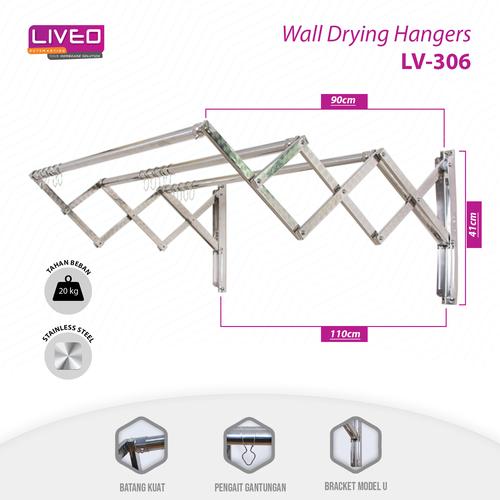 [EZO.6000099] JEMURAN DINDING LIVEO LV 306
