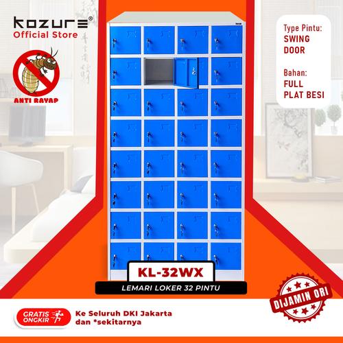 [EZO.7600002] Kozure KL-32WX Lemari Loker Besi 32 Pintu - Loker Sekolahan, Loker Kantor, Loker Pabrik, Loker GYM, Loker Rumah Sakit