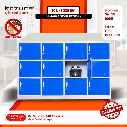 [EZO.7600004] Kozure KL-12SW Lemari Loker Besi 12 Pintu - Loker Pendek Untuk Sekolah TK SD SMP SMA atau Loker Kantor Loker Pabrik Loker GYM