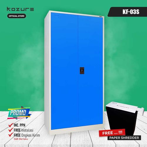 [EZO.7600056] FILLING CABINET Kozure KF 03S Lemari Arsip Kantor FULL BESI Swing Door