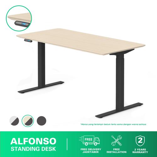 [EZR.3100064] Meja Kerja Height Adjustable Desk Stramm Alfonso SF