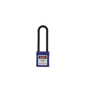 [EZM.1340002] ONEBIZ Long Nylon Shackle Safety Padlock New Blue OB 14-BDG33UNDKD Thermoplastic Safety Padlock