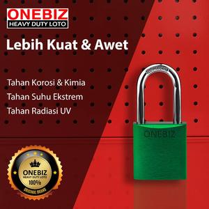 [EZM.1340017] ONEBIZ Aluminium Padlock OB 14-BDA34 SAFETY PADLOCK