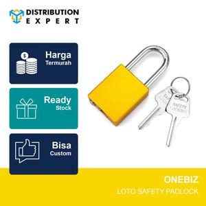 [EZM.1340019] Aluminium Die Cast SAFETY PADLOCK Gold Emas Certificate Original