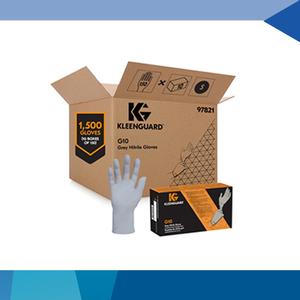 [EZM.1340041] KLEENGUARD* G10 Grey Nitrile 97821 Gloves Size 7, Satuan Case