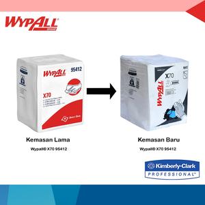 [EZM.1340047] WYPALL* X70 95412 Manufactured rags, Satuan Pads/Sheet