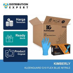 [EZM.1340054] KLEENGUARD G10 Flex Blue Nitrile Gloves 54332 size 7 (S) Case