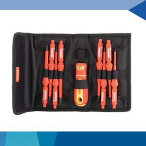 [EZM.1340104] Kennedy KEN5725870K INSULATED INTERCHANGEABLE SCREWDRIVER SET 10-PCE