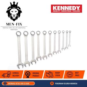 [EZM.1340162] Set Kunci Pas 26-50mm Chrome Vanadium Kennedy - 11 pcs KEN5822980K KENNEDY Original By CROMWELL UK, Standar EROPA DIN 3113