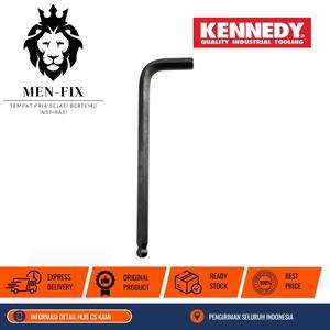 [EZM.1340185] Obeng Hexagon L-Wrench 1/16" dengan Ujung Bola  KEN6024040K KENNEDY Original By CROMWELL UK, Standar EROPA DIN 3113