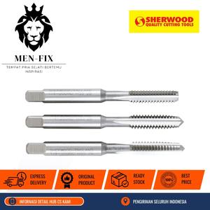 [EZM.1340211] Set Tap HSSGT 1/4" x 20 UNC Flute Lurus SHR0850850D SHERWOOD Original By CROMWELL UK, Standar EROPA DIN 3113