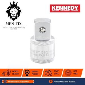 [EZM.1340224] Adaptor 1" Square Male ke 3/4" Square Drive KEN5828140K KENNEDY Original By CROMWELL UK, Standar EROPA DIN 3113