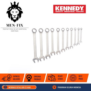 [EZM.1340237] Set Kunci Kombinasi 11pcs 1.1/16" - 2" AF Drop Forged KEN5822940K KENNEDY Original By CROMWELL UK, Standar EROPA DIN 3113