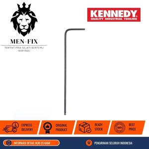[EZM.1340252] Driver Ball L-Wrench Hexagon 1.5mm - Alat Penggerak Sekrup KEN6023030K KENNEDY Original By CROMWELL UK, Standar EROPA DIN 3113
