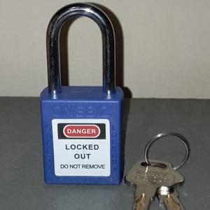 [EZM.1340257] Compact Safety Padlock Blue OB 14-BDG03UNDKD LOTO
