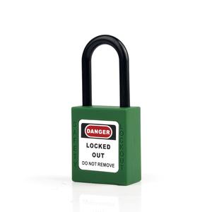 [EZM.1340268] Lockout Tagout Locks 1-1/2 Inch Shackle Key Different Safety Padlock - Warna Hijau