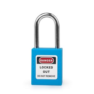 [EZM.1340281] Safety Padlock Lock Out Steel Shackle - Lockout Tagout LOTO 38mm - Warna Biru