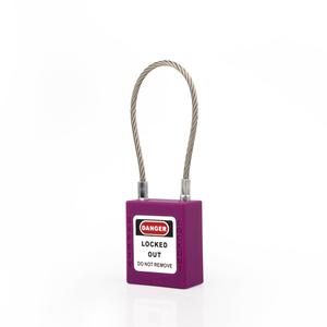 [EZM.1340283] Gembok Safety Padlock Loto Mekanikal Padlock loto Padlock Mekanikal Cable - Warna Ungu