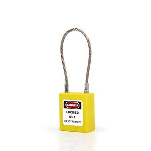 [EZM.1340288] Strong Firm Safety Lockout Padlock Cable Tagout Lock  - Warna Kuning