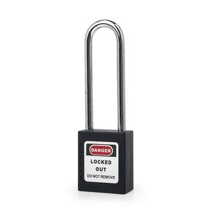[EZM.1340289] Lockout Tagout Padlocks Long Safety Padlock Gembok Safety Gembok LOTO Steel - Warna Hitam