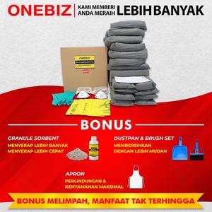 [EZM.1340494] ONEBIZ Universal Spill Kit 240 Liter - Penyerap Tumpahan Cairan 63 Galon (Refill)