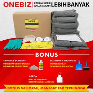 [EZM.1340497] Kit Penyerap Cairan 120L ONEBIZ - Spill Kit Universal untuk Tumpahan 32 Galon