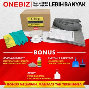 [EZM.1340523] ONEBIZ Spill Kit Universal 15 Liter - Penyerap Tumpahan Cairan 4 Galon (Refill)
