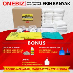 [EZM.1340577] ONEBIZ Oil Spill Kit 120 Liter - Kit Penanggulangan Tumpahan Minyak 32 Galon Refill