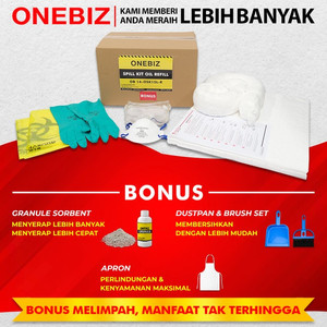[EZM.1340601] ONEBIZ Oil Spill Kit 15 Liter - Kit Penanggulangan Tumpahan Minyak 4 Galon Refill