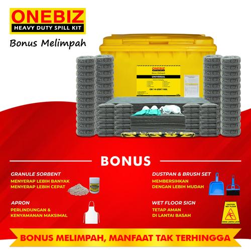 [EZM.1340628] ONEBIZ Spill Kit Heavy Duty 1100 Liter - Alat Penanggulangan Tumpahan Cairan Universal
