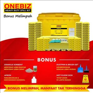 [EZM.1340630] ONEBIZ Spill Kit Kimia 1100 Liter – Kit Penanggulangan Tumpahan Cairan Berbahaya