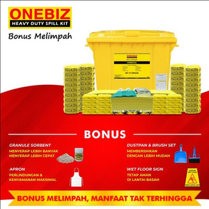 [EZM.1340632] ONEBIZ Spill Kit Kimia 660 Liter - Perlengkapan Darurat Tumpahan Bahan Kimia