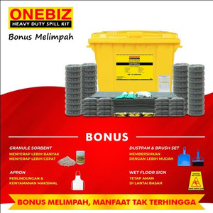 [EZM.1340633] ONEBIZ Kit Penanggulangan Tumpahan Cairan Heavy Duty 660 Liter