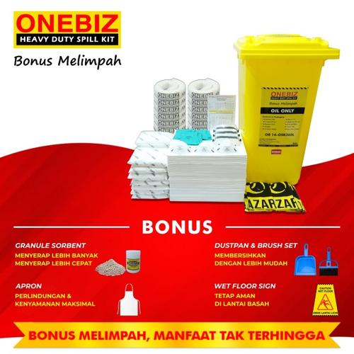 [EZM.1340752] ONEBIZ Heavy Duty Spill Kit Oil Spill Kit 360 Liter 95 Gallon Penyerap Tumpahan Minyak 360L PLUS BONUS Melimpah