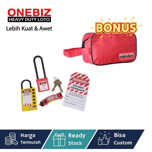 [EZM.1340754] Paket LOTOTO elektrikal, Paket LOTOTO electrical, Paket LOTOTO MCB, Breaker Lockout Tagout Kit Electrical - Loto Safety Padlock Set Loto, Lockout Tagout Kit Electrical Loto L6 FREE BONUS POUCH
