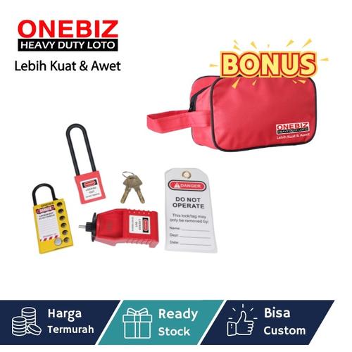 [EZM.1340759] Paket LOTOTO elektrikal, Paket LOTOTO electrical, Paket LOTOTO MCB, Breaker Lockout Tagout Kit Electrical - Loto Safety Padlock Set Loto, Lockout Tagout Kit Electrical Loto K7 FREE BONUS POUCH