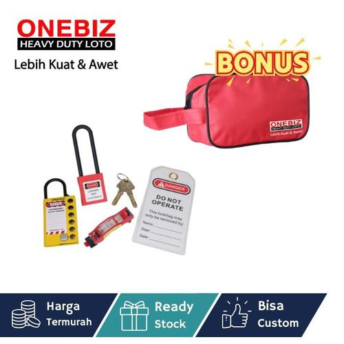 [EZM.1340760] Paket LOTOTO elektrikal, Paket LOTOTO electrical, Paket LOTOTO MCB, Breaker Lockout Tagout Kit Electrical - Loto Safety Padlock Set Loto, Lockout Tagout Kit Electrical Loto K6 FREE BONUS POUCH