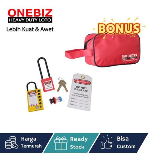 [EZM.1340764] Paket LOTOTO elektrikal, Paket LOTOTO electrical, Paket LOTOTO MCB, Breaker Lockout Tagout Kit Electrical - Loto Safety Padlock Set Loto, Lockout Tagout Kit Electrical Loto K2 FREE BONUS POUCH