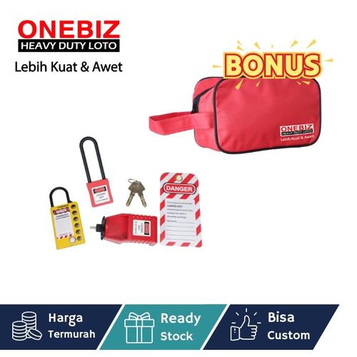 [EZM.1340766] Paket LOTOTO elektrikal, Paket LOTOTO electrical, Paket LOTOTO MCB, Breaker Lockout Tagout Kit Electrical - Loto Safety Padlock Set Loto, Lockout Tagout Kit Electrical Loto J7 FREE BONUS POUCH