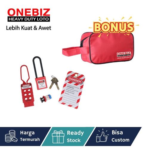 [EZM.1340781] Paket LOTOTO elektrikal, Paket LOTOTO electrical, Paket LOTOTO MCB, Breaker Lockout Tagout Kit Electrical - Loto Safety Padlock Set Loto, Lockout Tagout Kit Electrical Loto G2 FREE BONUS POUCH