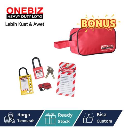 [EZM.1340800] Paket LOTOTO elektrikal, Paket LOTOTO electrical, Paket LOTOTO MCB, Breaker Lockout Tagout Kit Electrical - Loto Safety Padlock Set Loto, Lockout Tagout Kit Electrical Loto D4 FREE BONUS POUCH