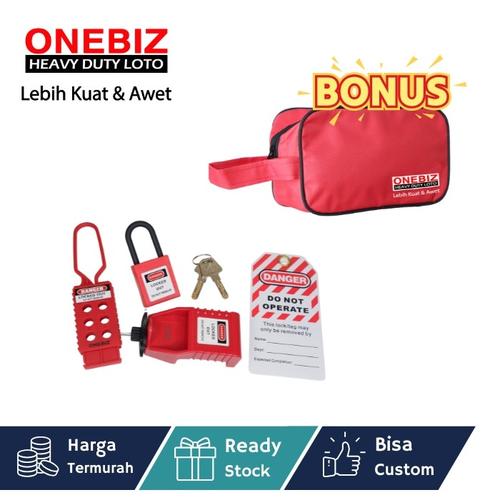 [EZM.1340804] Paket LOTOTO elektrikal, Paket LOTOTO electrical, Paket LOTOTO MCB, Breaker Lockout Tagout Kit Electrical - Loto Safety Padlock Set Loto, Lockout Tagout Kit Electrical Loto C7 FREE BONUS POUCH