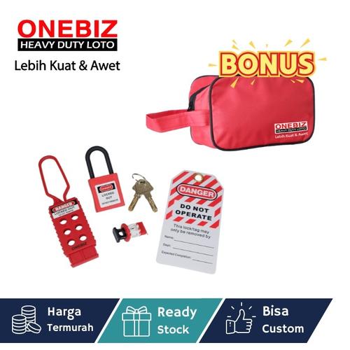 [EZM.1340805] Paket LOTOTO elektrikal, Paket LOTOTO electrical, Paket LOTOTO MCB, Breaker Lockout Tagout Kit Electrical - Loto Safety Padlock Set Loto, Lockout Tagout Kit Electrical Loto C6 FREE BONUS POUCH