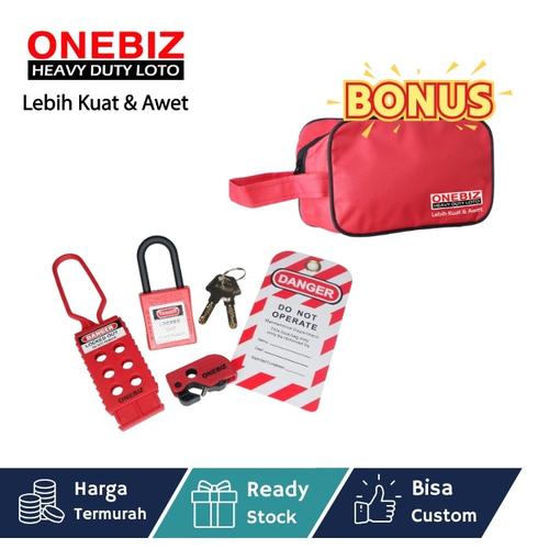 [EZM.1340820] Paket LOTOTO elektrikal, Paket LOTOTO electrical, Paket LOTOTO MCB, Breaker Lockout Tagout Kit Electrical - Loto Safety Padlock Set Loto, Lockout Tagout Kit Electrical Loto A4 FREE BONUS POUCH