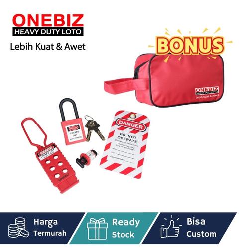 [EZM.1340823] Paket LOTOTO elektrikal, Paket LOTOTO electrical, Paket LOTOTO MCB, Breaker Lockout Tagout Kit Electrical - Loto Safety Padlock Set Loto, Lockout Tagout Kit Electrical Loto A1 FREE BONUS POUCH