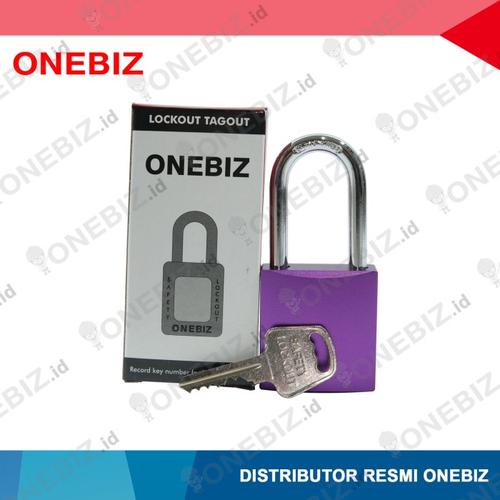 [EZM.1340843] Aluminium SAFETY PADLOCK Anti Karat dan Korosi Original ONEBIZ Purple