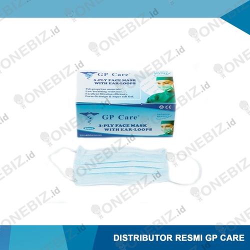 [EZM.1340890] JUAL Masker GP CARE Masker 3 Ply Masker Earloop Masker 3 Lapis Biru