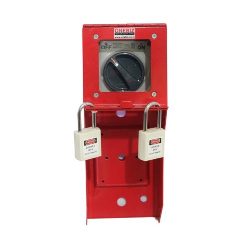 [EZM.1340961] Loto Box Heavy Duty 2 System Vertikal Switch Button + 2 Padlock - Putih