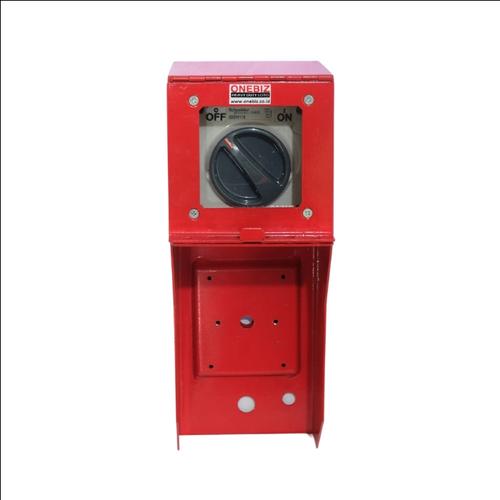 [EZM.1340986] Box Loto Vertical 2 System Coating Paint + Switch Button Schneider